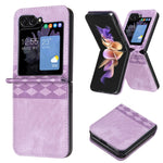 Custodia portafoglio in pelle per Samsung Galaxy Z Flip6