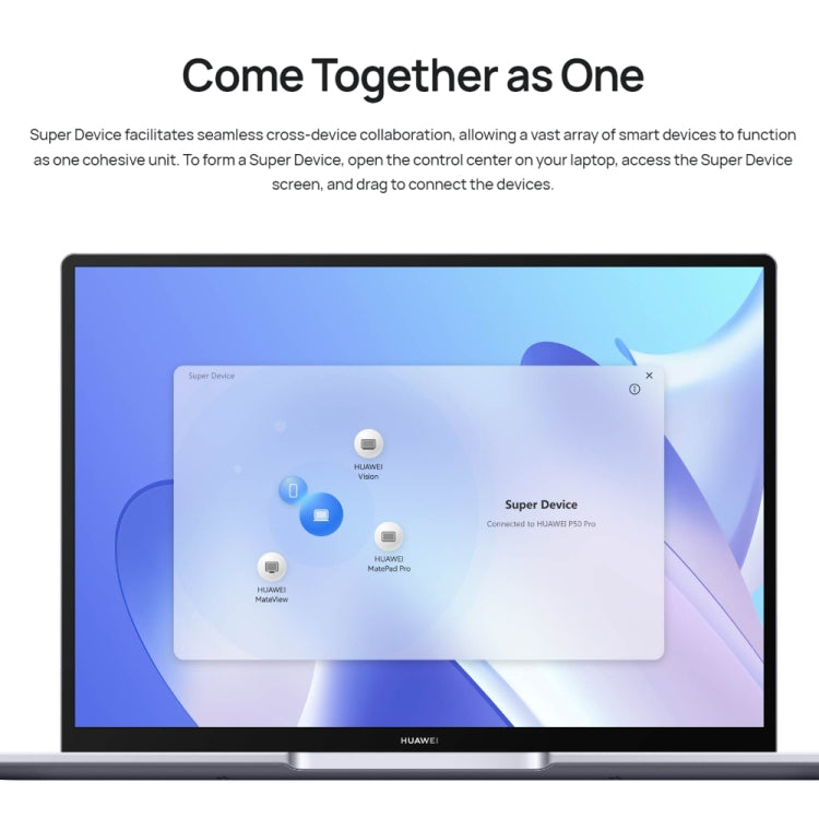 Laptop HUAWEI MateBook 14, touch screen da 14 pollici Windows 11 Home versione cinese, grafica integrata Intel 12th Gen Core i7-1260P, 16GB+512GB