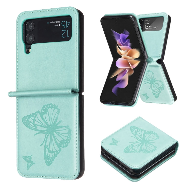 Custodia in pelle con farfalle per Samsung Galaxy Z Flip6