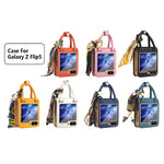 Borsa in pelle design + custodia per telefono PC, For Samsung Galaxy Z Flip5