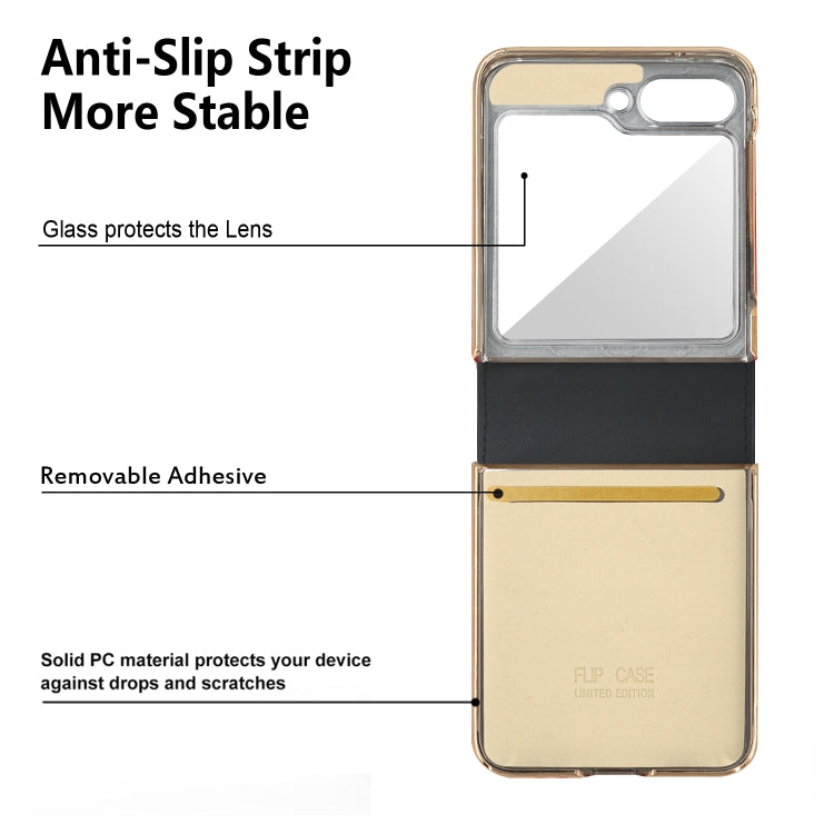 Borsa in pelle design + custodia per telefono PC, For Samsung Galaxy Z Flip5