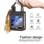 Borsa in pelle design + custodia per telefono PC, For Samsung Galaxy Z Flip5