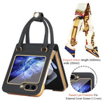 Borsa in pelle design + custodia per telefono PC, For Samsung Galaxy Z Flip5