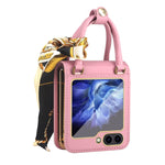Borsa in pelle design + custodia per telefono PC, For Samsung Galaxy Z Flip5