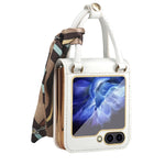 Borsa in pelle design + custodia per telefono PC, For Samsung Galaxy Z Flip5