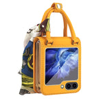 Borsa in pelle design + custodia per telefono PC, For Samsung Galaxy Z Flip5