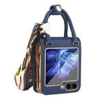 Borsa in pelle design + custodia per telefono PC, For Samsung Galaxy Z Flip5