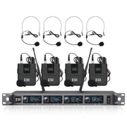 Sistema microfonico wireless XTUGA A140-B 4 canali