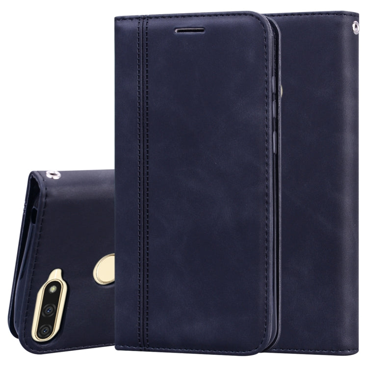 Custodia in pelle PU con vibrazione orizzontale magnetica aziendale smerigliata con supporto, slot per schede e cordino, For Huawei Honor 7A, For Huawei Honor 8A / Y6 (2019), For Huawei Honor 8X, For Huawei Honor 9A