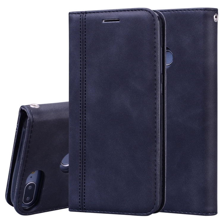 Custodia in pelle PU con vibrazione orizzontale magnetica aziendale smerigliata con supporto, slot per schede e cordino, For Huawei Honor 9 Lite, For Huawei Honor 10i / 20i, For Huawei Honor 20, For Huawei Y5 (2019) / Honor 8S