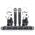 Sistema microfonico wireless XTUGA A140-HB a 4 canali