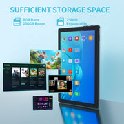 Tablet PC BDF P70 4G LTE da 10,1 pollici, Android 12 MTK6762 Octa Core, supporto Dual SIM, spina europea, 8GB+256GB