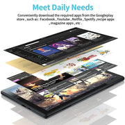 Tablet PC BDF P70 4G LTE da 10,1 pollici, Android 12 MTK6762 Octa Core, supporto Dual SIM, spina europea, 8GB+256GB