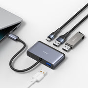 USAMS US-SJ627 HUB per docking station multifunzionale di tipo C 4 in 1, US-SJ627