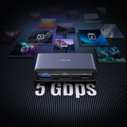 USAMS US-SJ627 HUB per docking station multifunzionale di tipo C 4 in 1, US-SJ627