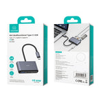 USAMS US-SJ627 HUB per docking station multifunzionale di tipo C 4 in 1, US-SJ627
