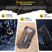 Ulefone Armor X13, telefono robusto IP68/IP69K, Android 13 MediaTek Helio G36 Octa Core da 6,52 pollici, rete: 4G, NFC, OTG, 6GB+64GB