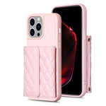 Custodia per telefono in pelle rombica a portafoglio orizzontale, For iPhone 15 Pro Max, For iPhone 15 Pro, For iPhone 15 Plus, For iPhone 15