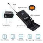 Sistema microfonico wireless UHF 4 canali con 4 microfoni