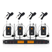 XTUGA A400-B sistema microfonico wireless UHF 4 canali
