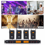 XTUGA A400-B sistema microfonico wireless UHF 4 canali
