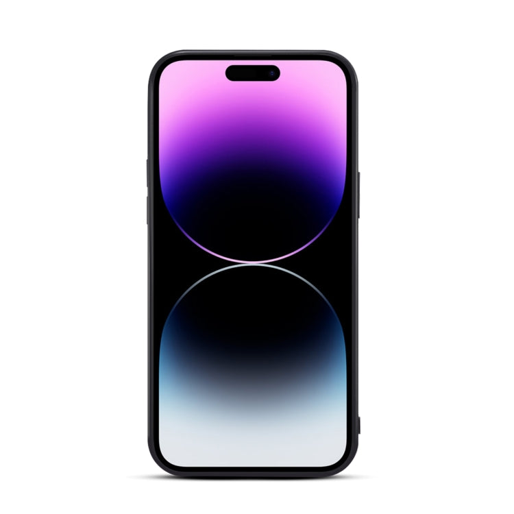 Denior DV Custodia per telefono con cover posteriore in PU con slot per schede elastiche, For iPhone 15 Pro Max, For iPhone 15 Pro, For iPhone 15 Plus, For iPhone 15