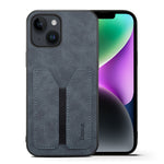 Denior DV Custodia per telefono con cover posteriore in PU con slot per schede elastiche, For iPhone 15 Pro Max, For iPhone 15 Pro, For iPhone 15 Plus, For iPhone 15