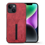 Denior DV Custodia per telefono con cover posteriore in PU con slot per schede elastiche, For iPhone 15 Pro Max, For iPhone 15 Pro, For iPhone 15 Plus, For iPhone 15