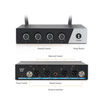 XTUGA S400 Sistema microfonico wireless UHF a 4 canali