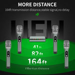 XTUGA U-F4600 Sistema microfonico wireless UHF 4 canali