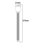 Cinturino per orologio in metallo Milan 2 in 1 con cornice per orologio, For Redmi Watch 3 Lite / Watch 3 Active