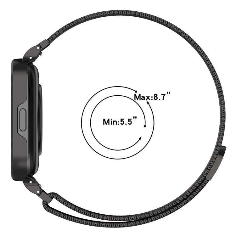 Cinturino per orologio in metallo Milan 2 in 1 con cornice per orologio, For Redmi Watch 3 Lite / Watch 3 Active