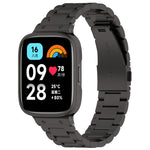 Cinturino per orologio in metallo a tre sfere 2 in 1 con cornice per orologio, For Redmi Watch 3 Lite / Watch 3 Active