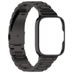 Cinturino per orologio in metallo a tre sfere 2 in 1 con cornice per orologio, For Redmi Watch 3 Lite / Watch 3 Active