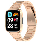 Cinturino per orologio in metallo a tre sfere 2 in 1 con cornice per orologio, For Redmi Watch 3 Lite / Watch 3 Active
