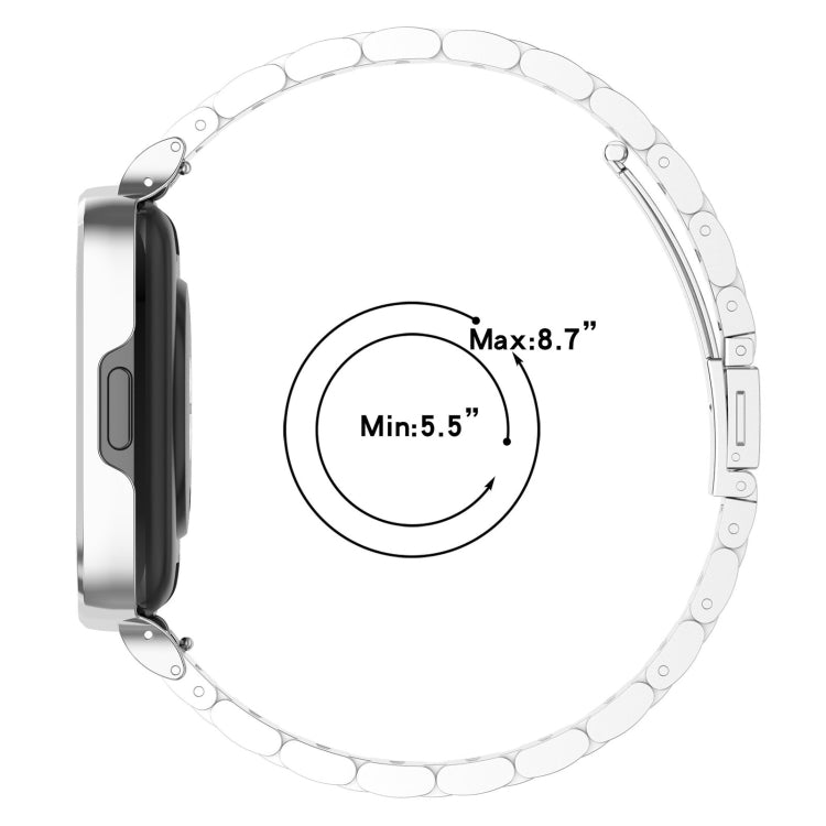 Cinturino per orologio in metallo a tre sfere 2 in 1 con cornice per orologio, For Redmi Watch 3 Lite / Watch 3 Active