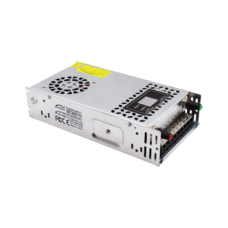 GYUSPW Alimentatore a commutazione regolato con barra luminosa regolabile in tensione e corrente, SE-480-12 DC12V 480W 40A, SE-480-24 DC24V 480W 20A, SE-480-36 DC36V 480W 14A, SE-480-48 DC48V 480W 10A, SE-600-12 DC12V 600W 50A, SE-600-24 DC24V 600W 25A...