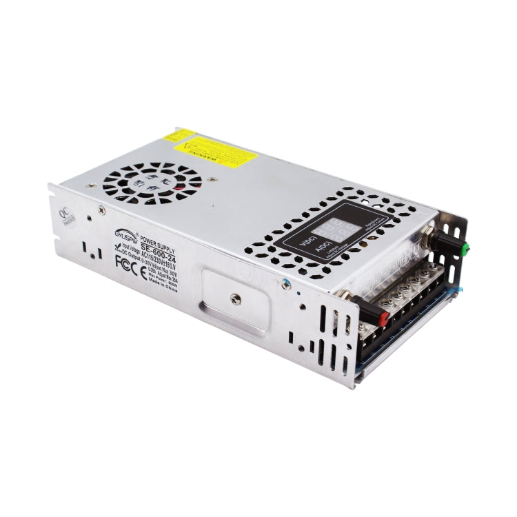 GYUSPW Alimentatore a commutazione regolato con barra luminosa regolabile in tensione e corrente, SE-480-12 DC12V 480W 40A, SE-480-24 DC24V 480W 20A, SE-480-36 DC36V 480W 14A, SE-480-48 DC48V 480W 10A, SE-600-12 DC12V 600W 50A, SE-600-24 DC24V 600W 25A...