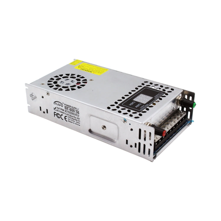 GYUSPW Alimentatore a commutazione regolato con barra luminosa regolabile in tensione e corrente, SE-480-12 DC12V 480W 40A, SE-480-24 DC24V 480W 20A, SE-480-36 DC36V 480W 14A, SE-480-48 DC48V 480W 10A, SE-600-12 DC12V 600W 50A, SE-600-24 DC24V 600W 25A...