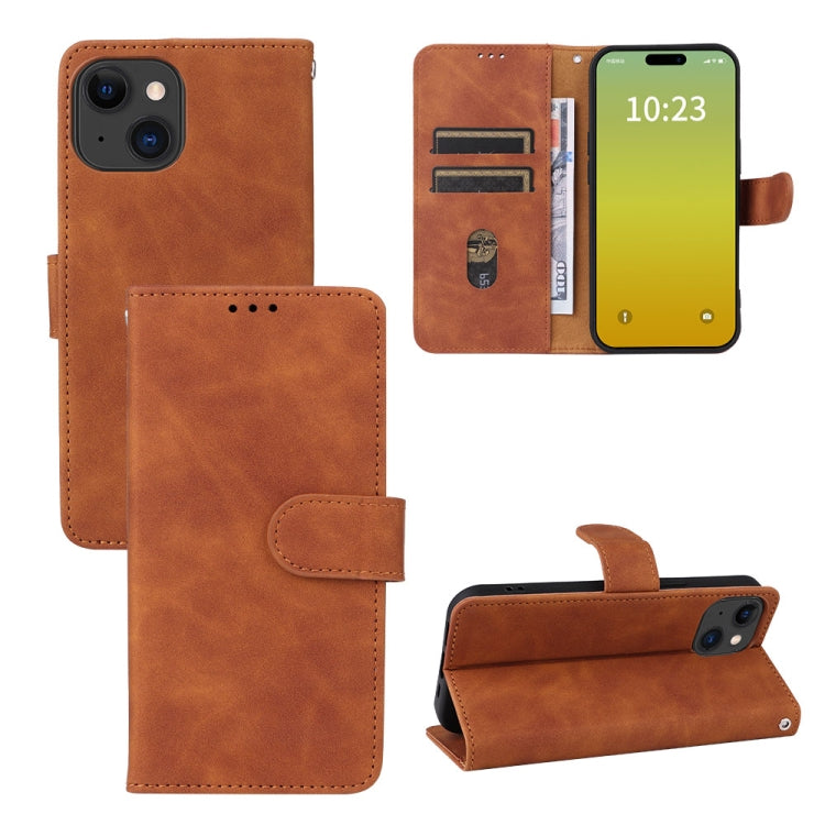 Custodia per telefono in pelle con vibrazione magnetica Skin Feel, For iPhone 15 Pro Max, For iPhone 15 Pro, For iPhone 15 Plus