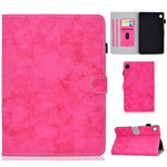Per Huawei MatePad T8 Custodia protettiva in pelle per Tablet PC con trama in tessuto stile marmo con staffa e slot per schede e slot per penna e striscia antiscivolo, For Huawei MatePad T8