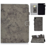 Per Huawei MatePad T8 Custodia protettiva in pelle per Tablet PC con trama in tessuto stile marmo con staffa e slot per schede e slot per penna e striscia antiscivolo, For Huawei MatePad T8