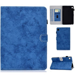 Per Huawei MatePad T8 Custodia protettiva in pelle per Tablet PC con trama in tessuto stile marmo con staffa e slot per schede e slot per penna e striscia antiscivolo, For Huawei MatePad T8