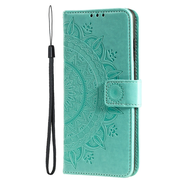Custodia per telefono in pelle goffrata fiore totem, For iPhone 15 Plus, For iPhone 15
