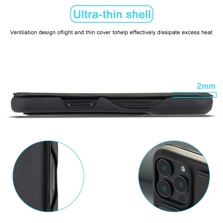 LC.IMEEKE Custodia per cellulare in pelle con vibrazione Hon Ancient Series, For iPhone 15 Pro Max, For iPhone 15 Pro, For iPhone 15 Plus, For iPhone 15