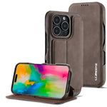 LC.IMEEKE Custodia per cellulare in pelle con vibrazione Hon Ancient Series, For iPhone 15 Pro Max, For iPhone 15 Pro, For iPhone 15 Plus, For iPhone 15