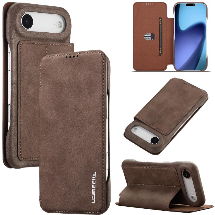 LC.IMEEKE Custodia per cellulare in pelle con vibrazione Hon Ancient Series, For iPhone 17 Pro Max, For iPhone 17 Pro, For iPhone 17, For iPhone Air