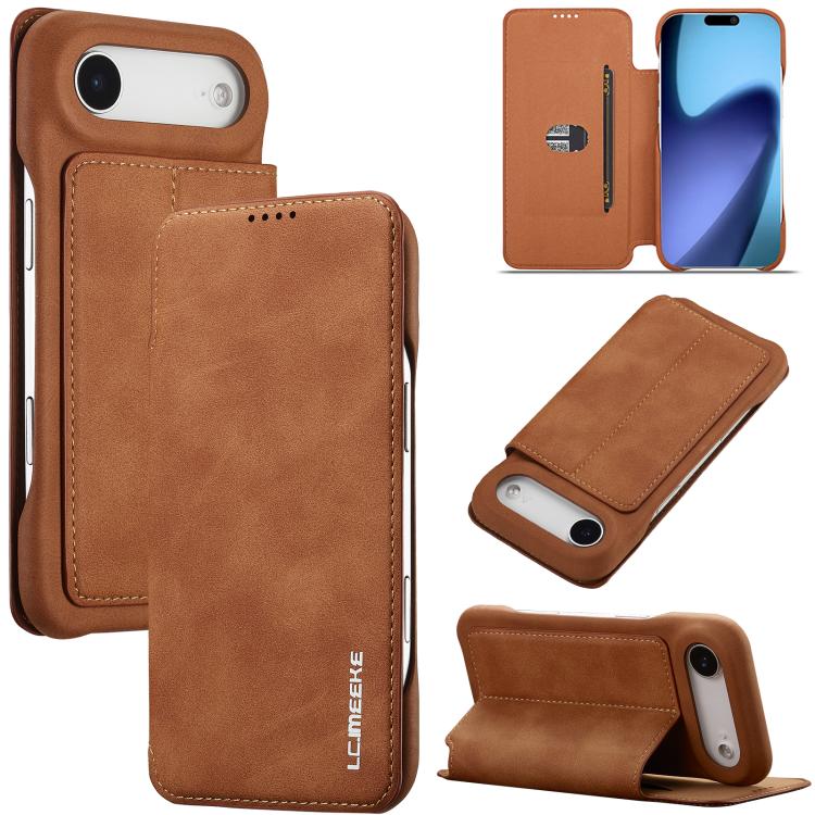 LC.IMEEKE Custodia per cellulare in pelle con vibrazione Hon Ancient Series, For iPhone 17 Pro Max, For iPhone 17 Pro, For iPhone 17, For iPhone Air