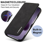 LC.IMEEKE Custodia per cellulare in pelle con vibrazione Hon Ancient Series, For iPhone 17 Pro Max, For iPhone 17 Pro, For iPhone 17, For iPhone Air