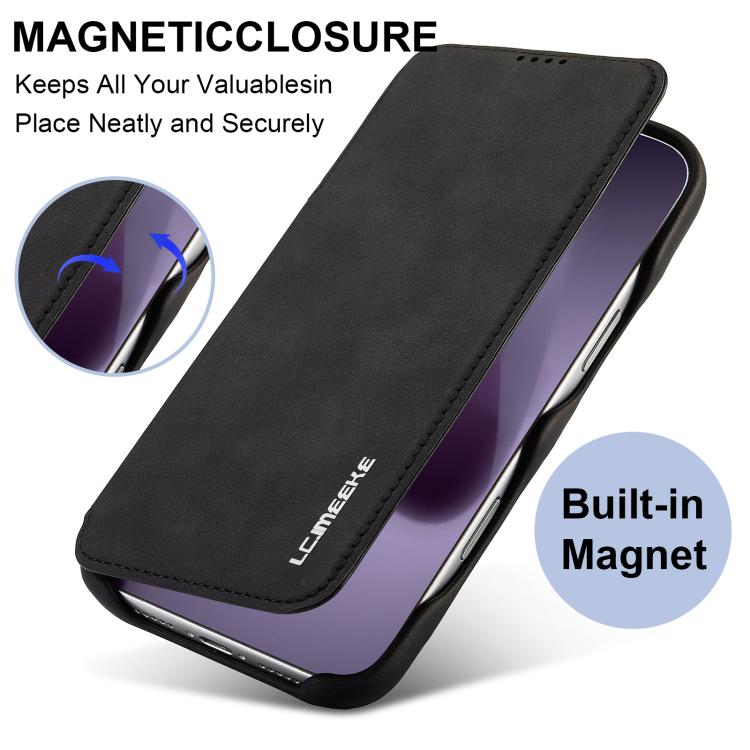 LC.IMEEKE Custodia per cellulare in pelle con vibrazione Hon Ancient Series, For iPhone 17 Pro Max, For iPhone 17 Pro, For iPhone 17, For iPhone Air